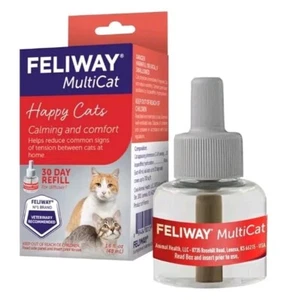 Feliway MultiCat Happy Cats Calming Diffuser 30 Day x1 Refill 12/1/2026 - Picture 1 of 7