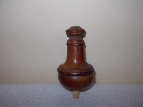 Antique Wood CALL BELL  servant butler Push Button Vintage Bell Pull Switch Cover