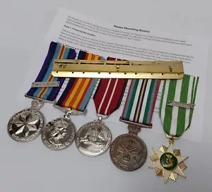 Vietnam War Medals, Nasho's set 5 with Mounting Bar Full Size Replicas D.I.Y set - Picture 1 of 6