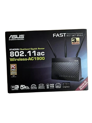 ASUS RT-AC68U 1900 Mbps 5 Port Wireless Router (90IG00C0-BU2000) - Image 1 of 4