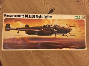 Vintage Frog 1/72 Messerschmitt Bf.110G Night Fighter aircraft model kit F202