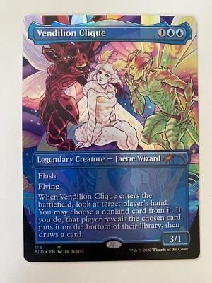 Vendilion Clique *FOIL* EXT ART SECRET LAIR: Faerie, Faerie, Rad 2020 MT/NM MTG - Image 1 of 4