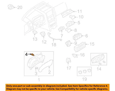 FORD OEM 06-19 Explorer Sport Trac Cluster Switches-Bulb Socket 6L2Z13466A - Image 1 of 2