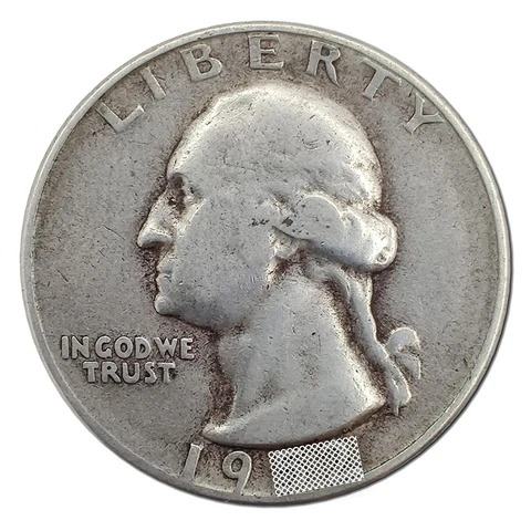 1 Washington Quarter 90% Silver Junk Cover