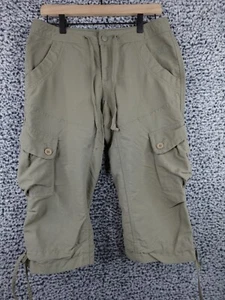 The North Face Green Paramount Hiking Outdoor Capri Shorts Women's Size 6 - Picture 1 of 14