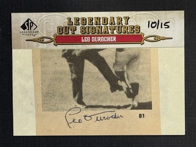 Leo Durocher 2011 UD Legendary Cuts /15 Auto signed Brooklyn Dodgers HOF - Image 1 of 2
