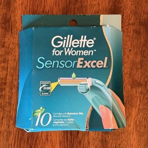 Gillette Sensor Excel for Women Rasierklingen-Nachfüllpack 10 Patronen 2000 Neu aus altem Lagerbestand - Bild 1 von 2