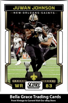 2023 Score Juwan Johnson #56 New Orleans Saints NFL Football - Image 1 of 2