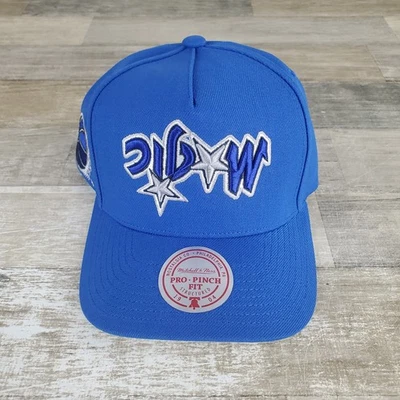 Boné ajustável logotipo cabeça para baixo Mitchell & Ness Orlando Magic Snapback - Imagem 1 de 4