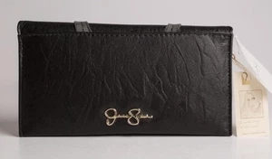 Jessica Simpson Farah Fold Over Wallet With Pouch Meteorite With Studs NWT - Picture 1 of 7