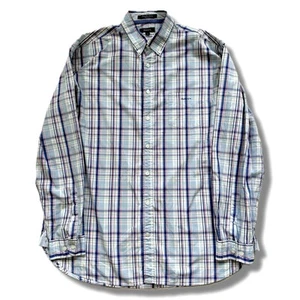 Camisa larga azul y blanca a cuadros GANT - para hombre talla UK XL - Imagen 1 de 6