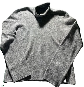 Suéter tejido gris manga larga cuello alto cachemir grande MAG magaschoni para mujer - Imagen 1 de 9