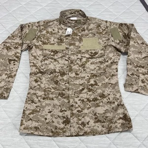 Navy Working Uniform Medium Long Ripstop Desert Digital Camo Shirt Jacket - Picture 1 of 20