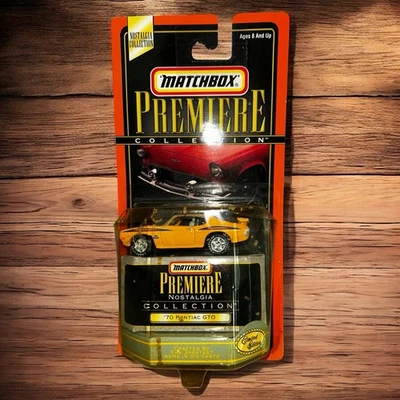 MATCHBOX Premiere NOSTALGIA COLLECTION Yellow '70 PONTIAC GTO LIMITED EDITION - Image 1 of 4