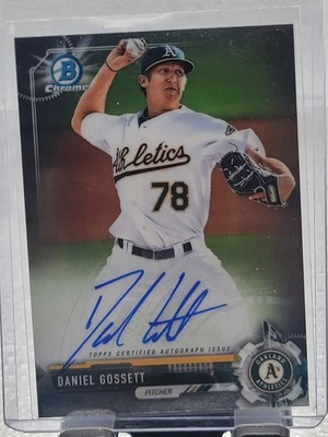 2017 Topps Bowman Chrome Daniel Gossett Autograph! - Image 1 of 2