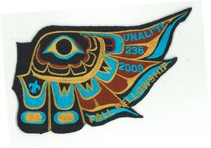 USA BOY SCOUTS OF AMERICA - OA UNALIIYI LODGE 236 FALL FELLOWSHIP 09 FLAP PATCH - Picture 1 of 2