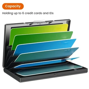 Bank Card Case Card Antimagnetic Case Business Card Holder RFID Card Holder - Picture 1 of 17