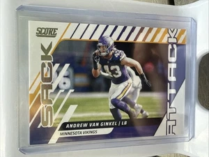 2025 Panini Score Andrew Van Ginkel #7 Sack Attack Insert Minnesota Vikings New - Picture 1 of 10