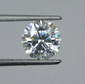 Diamanti CVD coltivati in laboratorio 1,49 ct grado M 7 mm diamante tondo sfuso A 62 - Foto 1 di 9