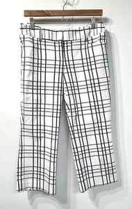 Express Design Studio Damen Hose Gr. 4 Editor Capri Kleid Stretch kariert - Bild 1 von 5