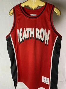 Camiseta deportiva de baloncesto bordada premium de Death Row Records Headgear Classics para hombre - Imagen 1 de 9