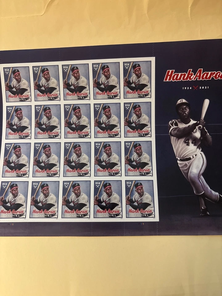 Sc # 5908 ~ Full Pane ~ Forever Issue, Hank Aaron - Image 1 of 1