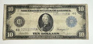 1914 $10 Federal Reserve Note, Cleveland, Ohio - Picture 1 of 2