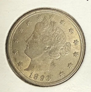 1893 Liberty "V" Nickel, MS+, (10966) - Picture 1 of 3