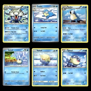 6x Walrein Spheal Lot 26 XY Flashfire Pokemon Cards Collection Set  - Picture 1 of 2