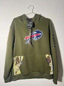 Felpa Buffalo Bills Salute to Service NIKE CON ETICHETTE Therma-Fit UOMO SMALL - Foto 1 di 12