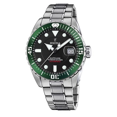 FESTINA  DIVER  AUTOMATICO SOLO TEMPO UOMO   F20480/2  GARANZIA UFFICIALE - Immagine 1 di 4