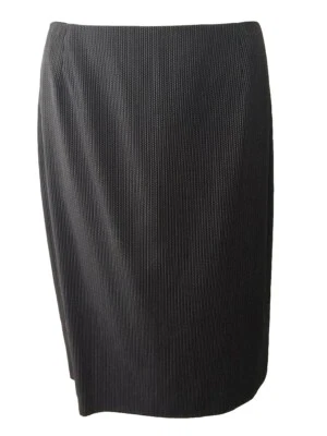 NWT Dana Buchman Black & White Pinstripe Straight Skirt Sz 6 New $200 - Image 1 of 4