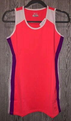 Vestido Tenis FILA Center Court Ardiente Coral Púrpura Blanco Tanque NUEVO Niñas L 12/14 Foto 1 de 4