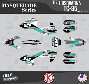 Graphics Kit for  Husqvarna TC85 (2018-2022) Masquerade - TEAL - Picture 1 of 6