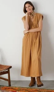 Leon & Harper Maxi Dress sleeveless oversized lagenlook boho XS Camel brown - Picture 1 of 7