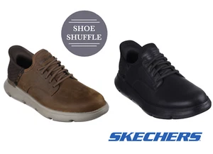 Skechers Slip-ins Garza - Gervin business casual stile Oxford Goga Mat Arch - Foto 1 di 12