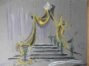 Ópera Decoración Gouache Dibujo Firmado por Jacques André Brégère Set Design Pintura - Imagen 1 de 12