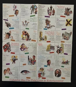 Vintage 1966 or 1967 Columbia Pictures Brochure Upcoming Movies Sidney Poitier - Picture 1 of 2