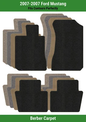 Tapetes carpete Lloyd Berber linha dianteira e traseira para Ford Mustang 2007  - Imagem 1 de 4