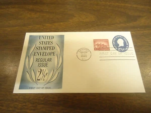 COVER 1960 1ST DAY ISSUE 2 1/2 CENT EMBOSSED ENVELOPE - Picture 1 of 1