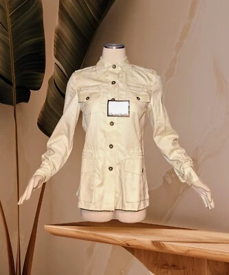 DE COLECCIÓN Años 80 CHESTER SMITH 10 Bolsillos Marfil Camisa Abotonada Chaqueta CHAQUETA Para Mujer 8 Foto 1 de 4