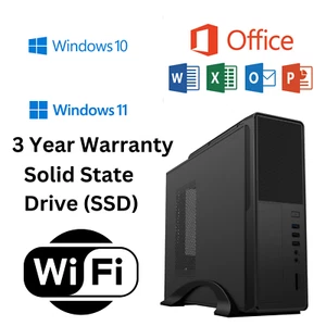 Computer PC home 10th Gen 32GBRAM 1TB SSD i3/i5/i7 Office WIFI Desktop - Picture 1 of 1