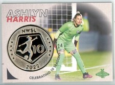 2022 Parkside Paramount NWSL 10 Anniversary Coin #CR4 Ashlyn Harris Orlando