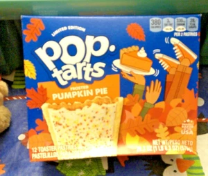 🟢 Limited Edition Kellogg Pop Tarts Frosted Pumpkin Pie Toaster (12 PASTRIES) - Picture 1 of 1
