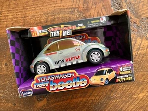 NEW Vintage 1999 Lanard Volkswagen VW New Beetle Toy Car Light & Sound - Picture 1 of 4