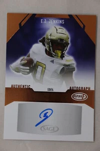 E. J. Jenkins - 2023 Aspire Football Bronze Autograph - Picture 1 of 1