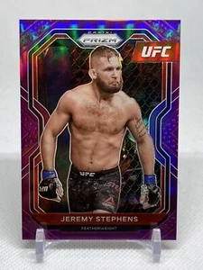 Jeremy Stephens 2021 Panini Prizm UFC Purple Prizm SN 081/149 #54 - Picture 1 of 2