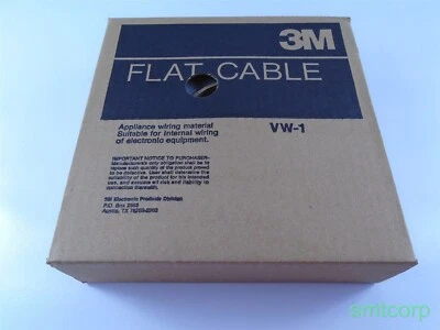 3M 3667/34 Flat Cables .050" 34C ROUND 100' GRAY 28AWG STRANDED  - Image 1 of 4