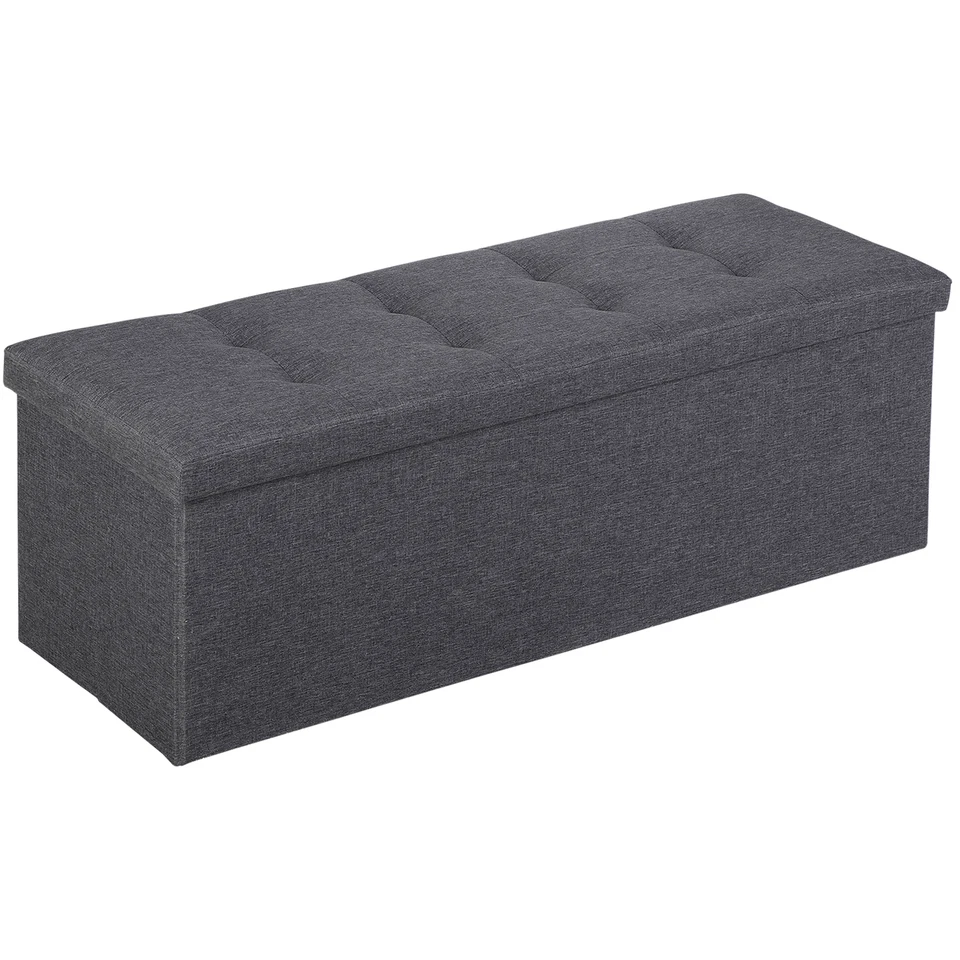 Folding Storage Ottoman Bench Chest Footrest Stool Toy Box for Living Room  - Image 1 of 1