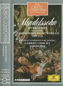 Mendelsohn Chmura LSO Overtures CASSETTE ALBUM Great Composers 11 Deutsche Gram - Picture 1 of 7